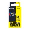 CASIO 18MM BLACK INK YELLOW TAPE