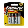 ENERGIZER AA ALKALINE BATTERY 4PCS/PKT (2 PACKS)