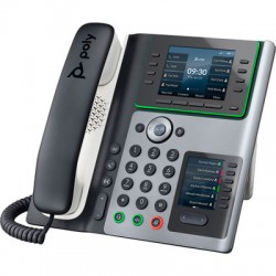 POLY 82M92AA Poly Edge E300 IP Phone and PoE-enabled