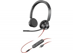Poly 8X221AA Poly Blackwire 3325 Stereo USB-C Headset +3.5mm