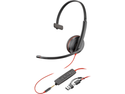 Poly 8X227A6 Poly Blackwire 3215 Monaural USB-C Headset +3.5