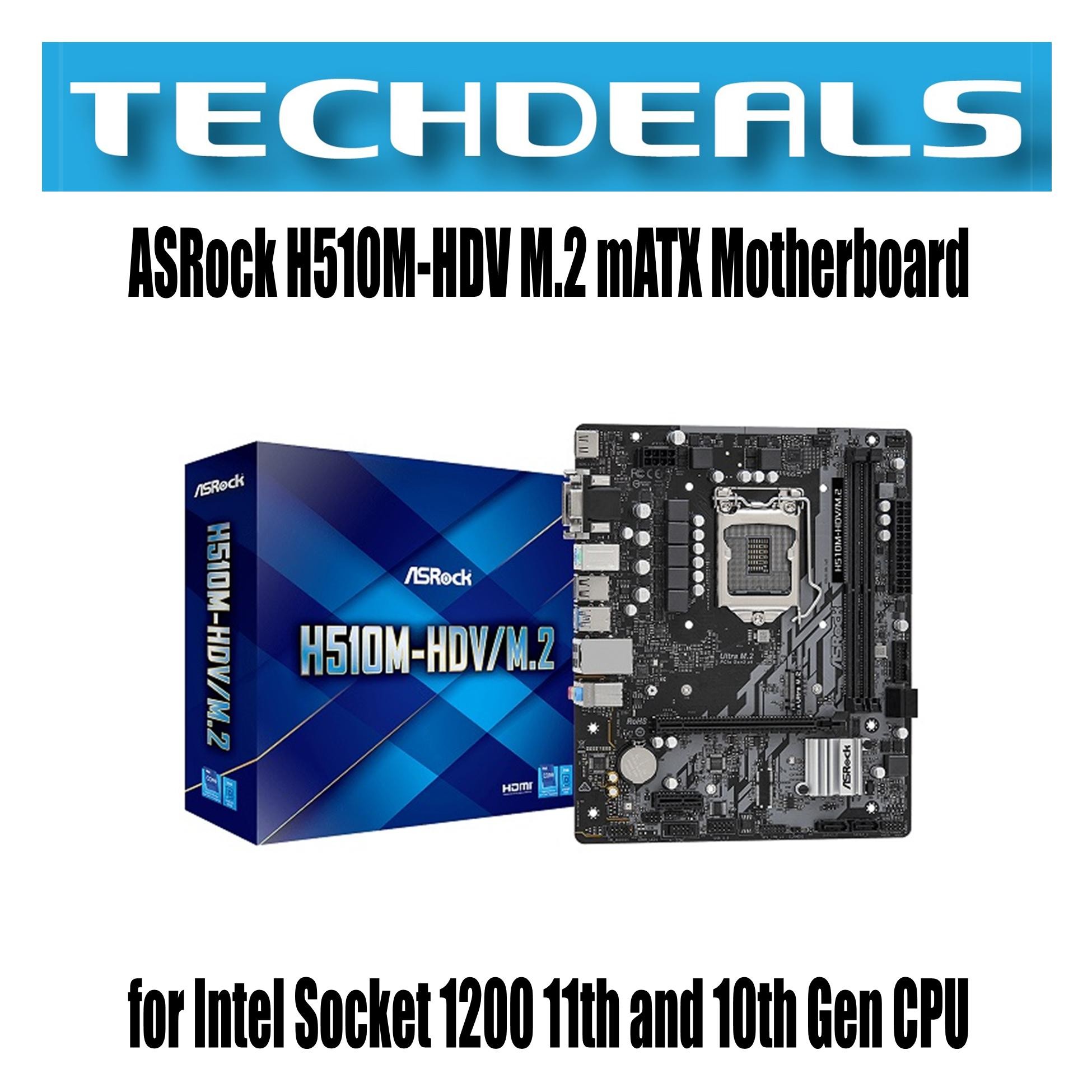 ASRock H510M-HDV M.2 mATX Motherboard