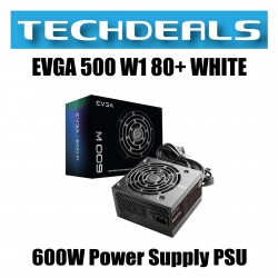 EVGA 500 W1 80+ WHITE 600W Power Supply PSU