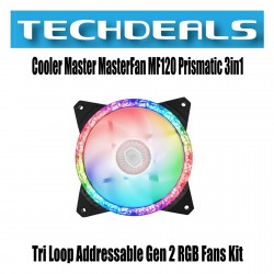 CM  MF120 Prismatic 3in1 Tri-Loop AddreGen 2 RGB Fans Kit