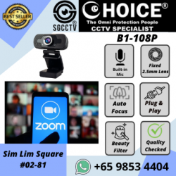 CHOICE WEBCAM 1080P with Microphone Zoom Meeting Conference