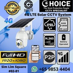 Solar-Powered Battery CCTV CCSOLAR4G 2MP Full HD 4G LTE Came