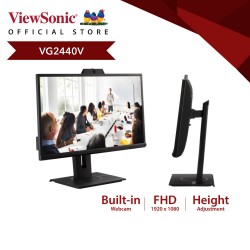 VIEWSONIC 24" FULL HD BUILT-IN WEBCAM CONFERENCE MONITOR