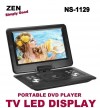 ZEN 13.8 INCH PORTABLE DVD PLAYER WITH DVB-T2 NS-1129/T2