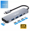 BELLS 5-in-1 USB C Hub,4K USB C to HDMI Adapter