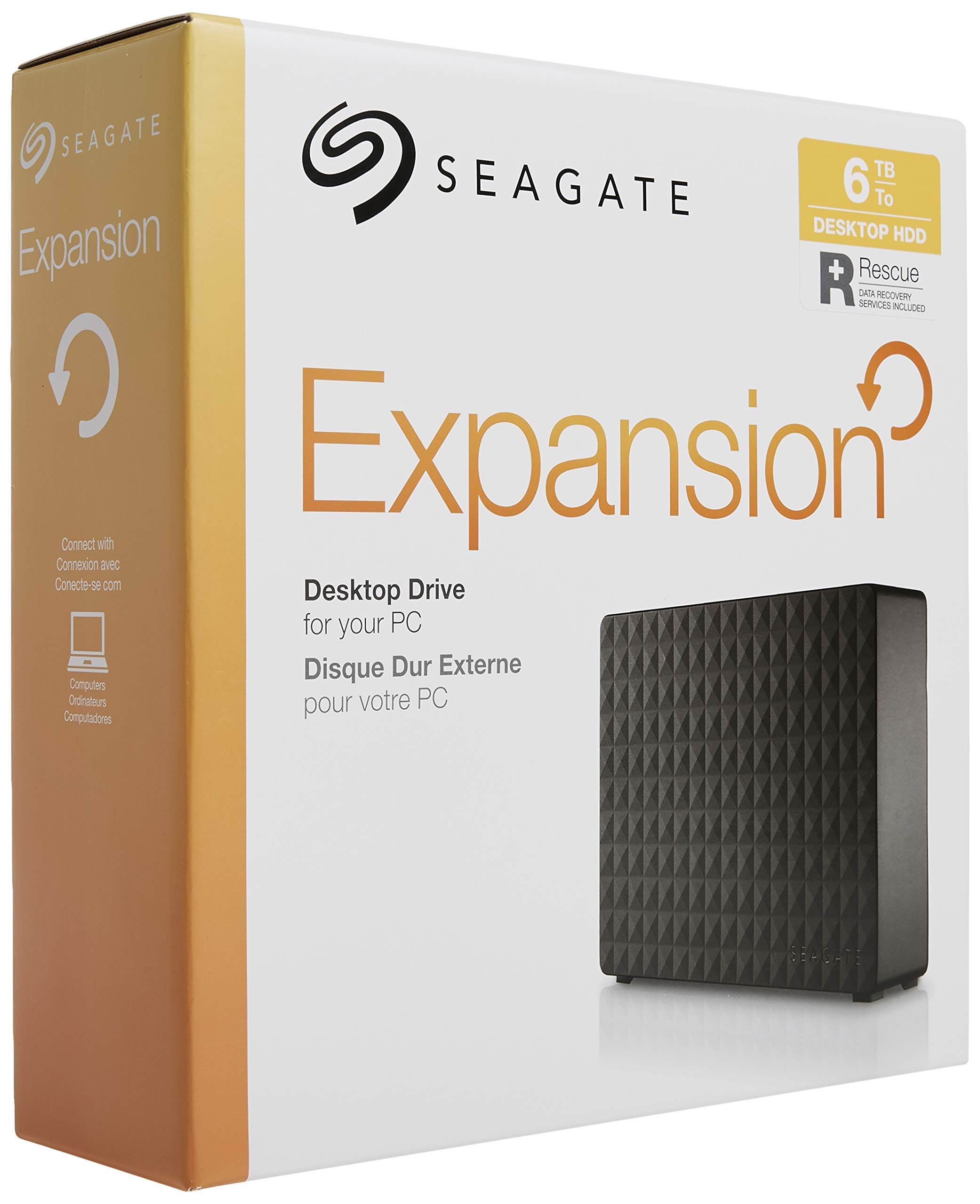 外付けハードディスク・ドライブ SEAGATE Expansion Desktop Drive 6TB Seagate Expansion Desktop 6TB USB3 External Hard Drive