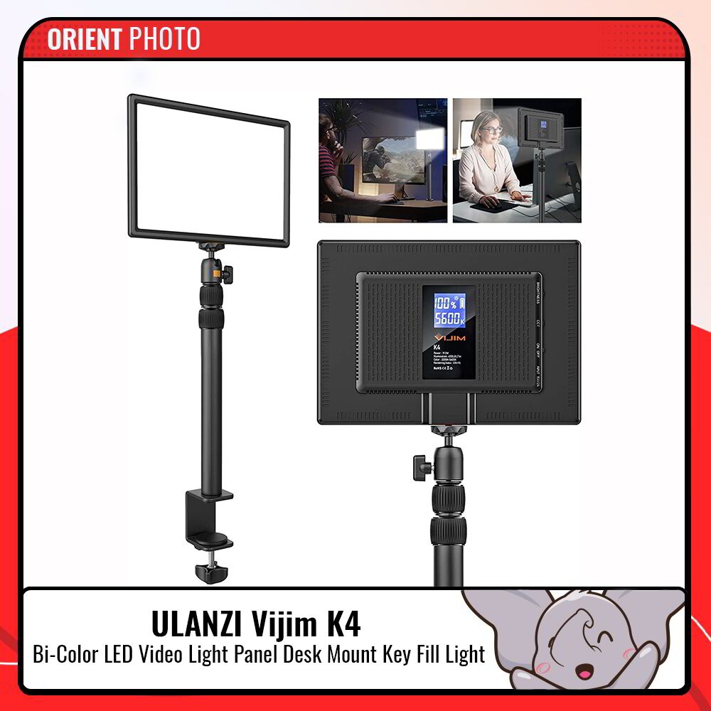 desk mount led video light