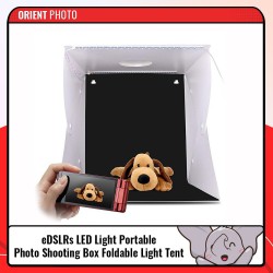 eDSLRs 4 Stripes LED Light Portable Photo Shooting Box Folda