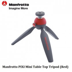 MANFROTTO PIXI Mini Table Top Tripod (RED)