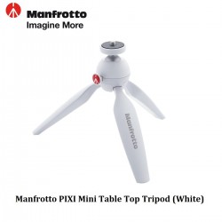MANFROTTO PIXI Mini Table Top Tripod (White)