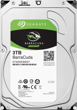 Seagate Barracuda 3TB 3.5 Sata 5400 2 Years | ST3000DM007