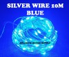 USB LED 10M FAIRY LIGHT SILVER WIRE BLUE LED