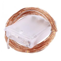 5M COPPER WIRE ( BATTERY PACK ) FAIRY LIGHT PURPLE LED