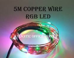 5M COPPER WIRE ( BATTERY PACK ) FAIRY LIGHT  RGB LED