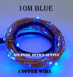 USB LED 10M FAIRY LIGHT COPPER WIRE BLUE LED