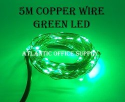 USB LED 5M FAIRY LIGHT COPPER WIRE GREEN LED