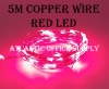 USB LED 5M FAIRY LIGHT COPPER WIRE RED LED