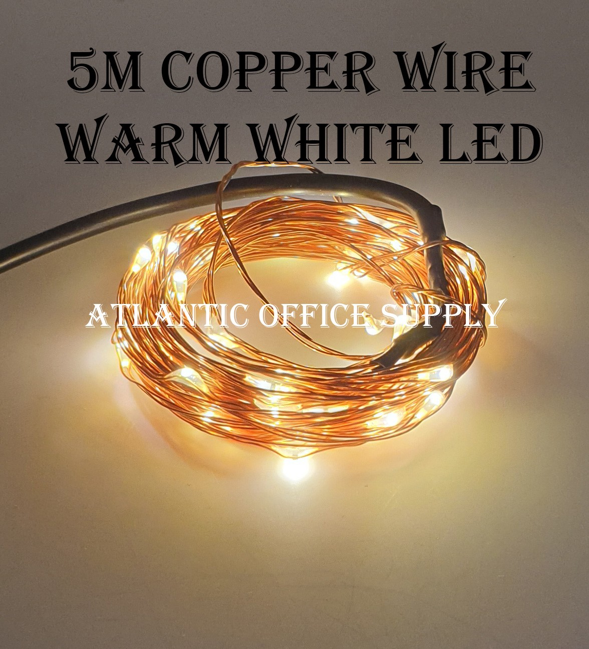 USB LED 5M FAIRY LIGHT COPPER WIRE WARMWHITE