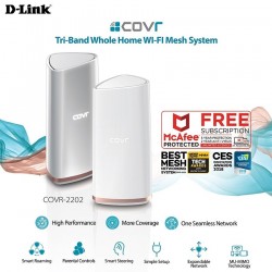 D-LINK COVR TRI BAND WHOLE  HOME Wi-Fi SYSTEM COVR-2202