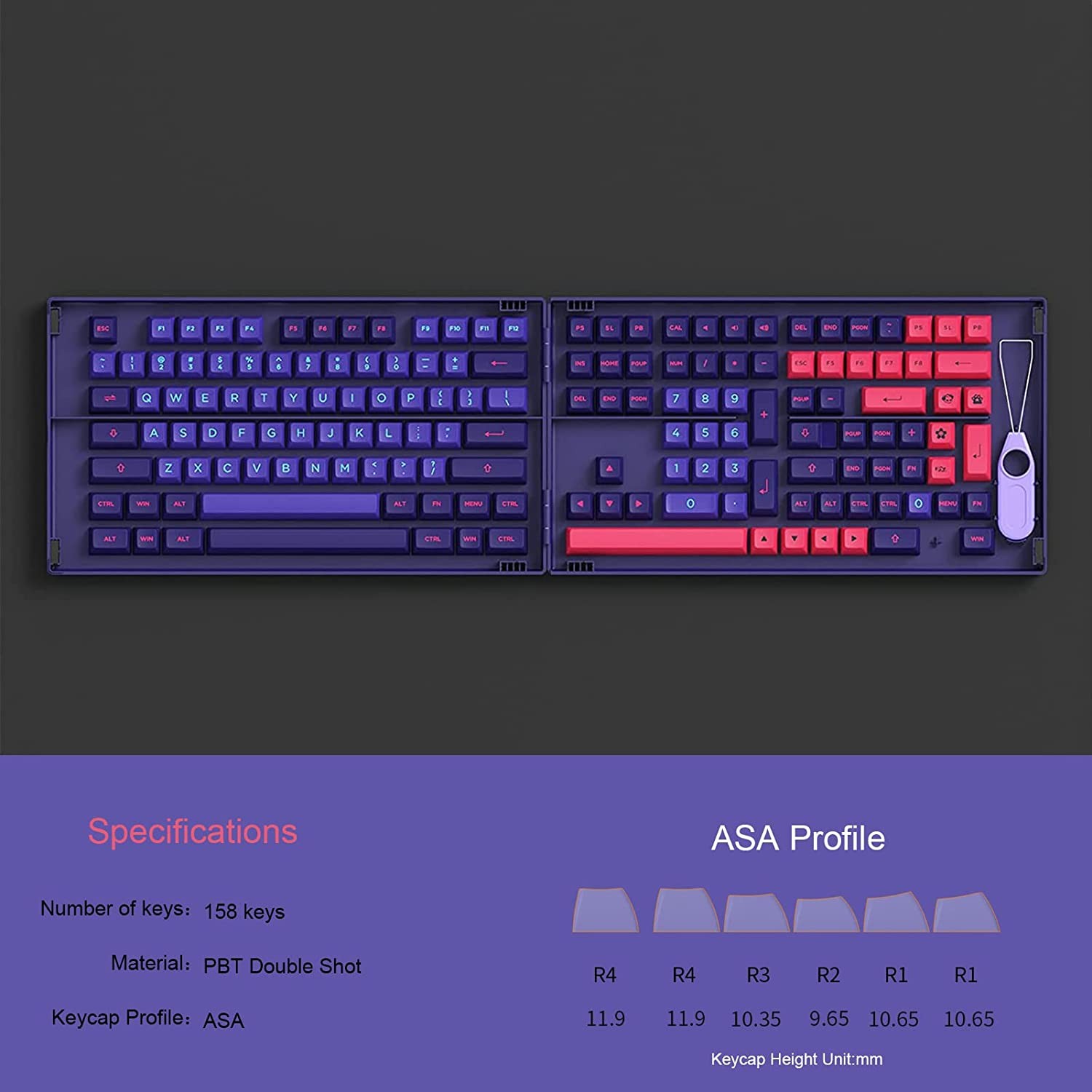 AKKO Keycap - Cherry Profile - Neon