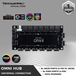 Tecware Omni Hub 8 ARGB Ports & 8 PWM FAN Ports,SATAPowere