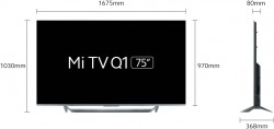 Xiaomi Mi TV Q1 Television, 75" QLED,Black