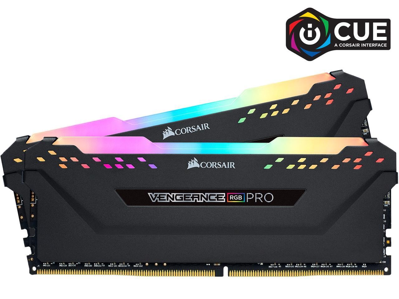 VENGEANCE RGB 32GB DDR4 3600MHz 16GB×2 Corsair Vengeance RGB Pro 32GB (2 x 16GB) DDR4 DRAM 3600MHz