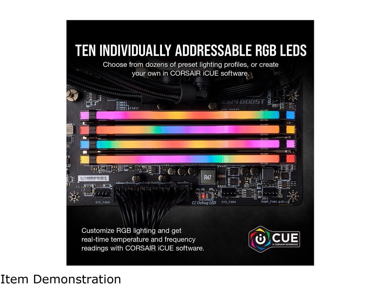 Corsair Vengeance RGB Pro 32GB (2 x 16GB) DDR4 DRAM 3600MHz