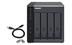 QNAP 4-bay 3.5" SATA HDD USB 3.0 type-C hardware RAID