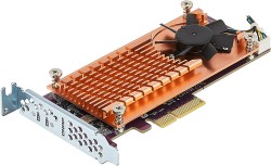 QNAP QM2-4P-384 Quad M.2 PCIe SSD expansion card;