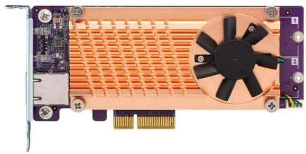 QNAP 2 x PCIe Gen3 NVMe SSD & 1 x 10GbE port expansion card