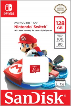 SanDisk and Nintendo Cobranded microSD 64GB TO 256GB, V30,