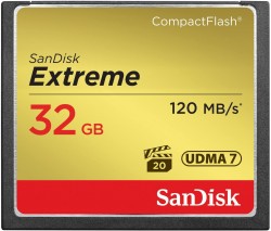 SanDisk Extreme CF 32GB TO 128GB, VPG20, UDMA 7,120MB/s R,