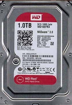 WD Red Plus 3.5" 1TB NAS HDD 64MB 5400RPM SATA (CMR)