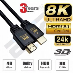8K HDMI CABLE 120Hz V2.1 48Gbps 3M
