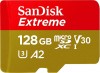 SANDISK 128GB EXTREME CLASS 10 V30 A2 UP TO 190MB/S MICRO SD
