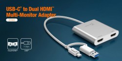 J5CREATE JCA365 USB3.1 USB3.0 TO 2 PORT HDMI MULTI-MONITOR