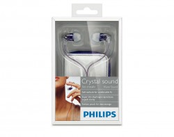 PHILIPS CRYSTAL SOUND NOISE CANCELLING STEREO EARPHONES (PUR