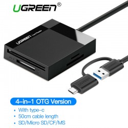 UGREEN 2 in 1 SD Card Reader Type C USB 3.0 Card Hub Adapter