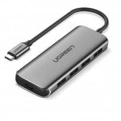 UGREEN 5 in 1 USB C Hub with 60W PD Charging Port 50312