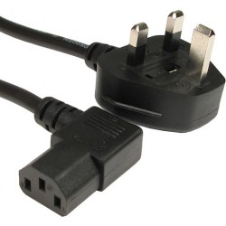 UK TO C13 (RIGHT ANGLE) POWER CORD 1.8M
