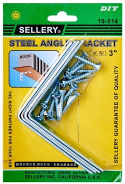 SELLERY STEEL ANGLE BRACKET 3" 19-514