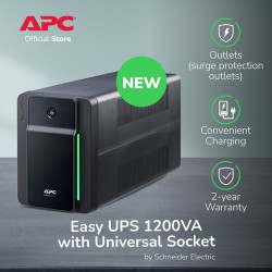 APC UPS 1200VA 230V AVR 4 SOCKET OUTLETS