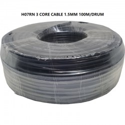 INDUSTRIAL GRADE 3 CORE CABLE 1.5MM² H07RN-3G 100M/DRUM