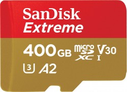 SANDISK 400GB EXTREME CLASS 10 V30 UP TO 160MB/S MICRO SD