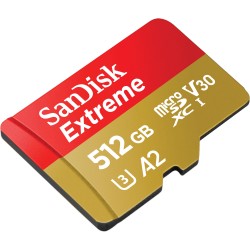 SANDISK 512GB EXTREME CLASS 10 V30 UP TO 160MB/S MICRO SD